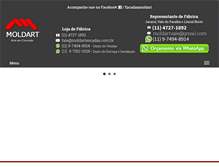 Tablet Screenshot of moldartescadas.com.br